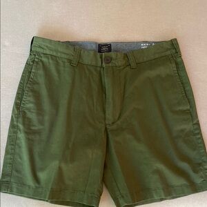 J. Crew Olive Green Flat Front Shorts
